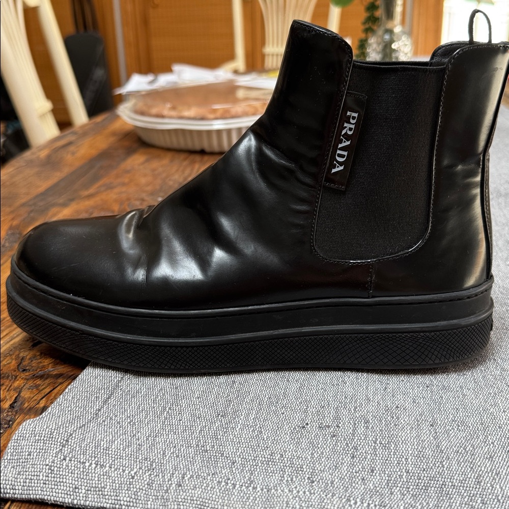 Prada Double Sole Chelsea Boot in black (size 40/womens 10) - Picture 13 of 16